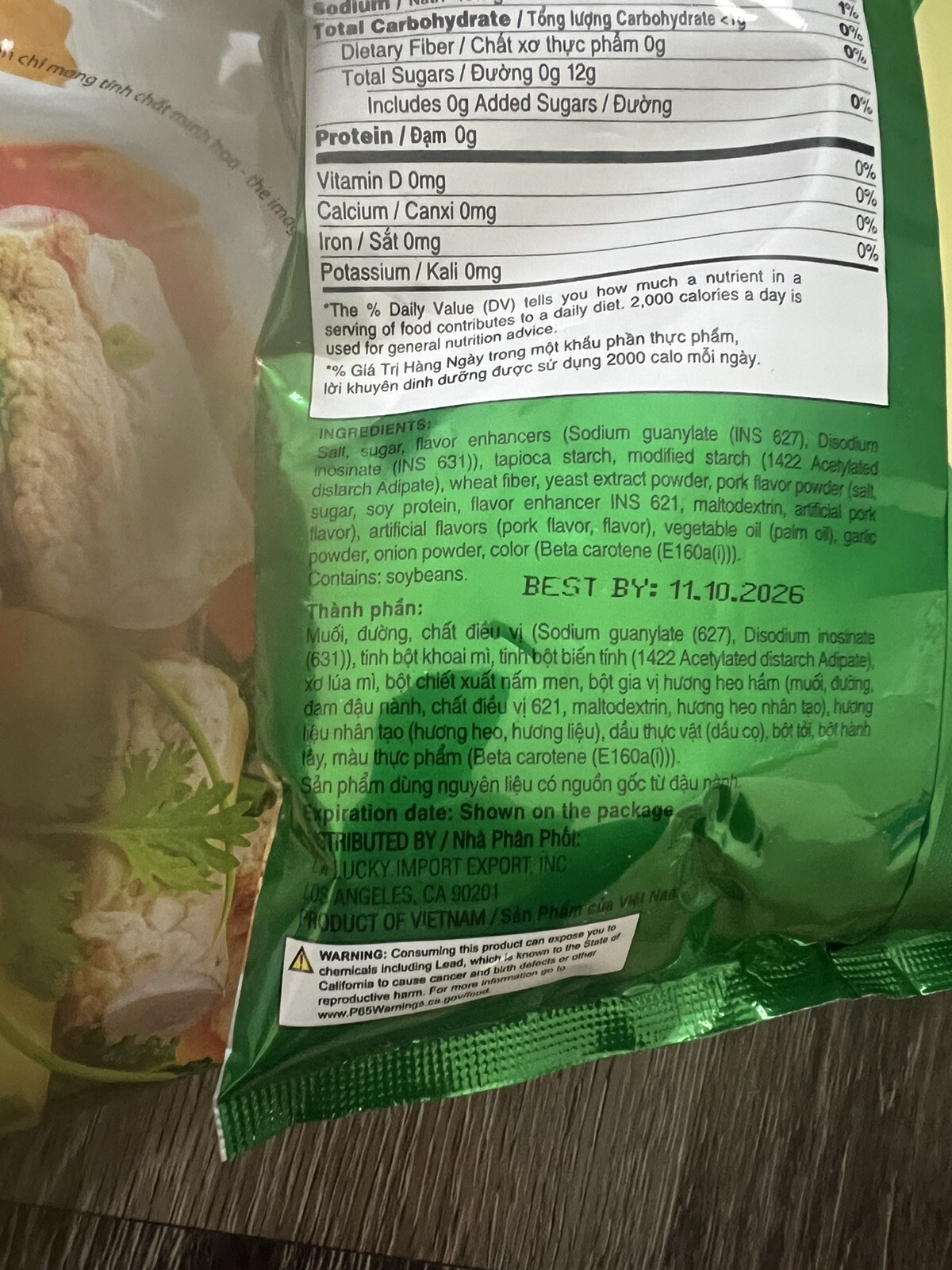 Seasoned Stewed Pork Flavor 2lb- Hat Nem Thit Than, Xuong Ong & Tuy by LA Lucky