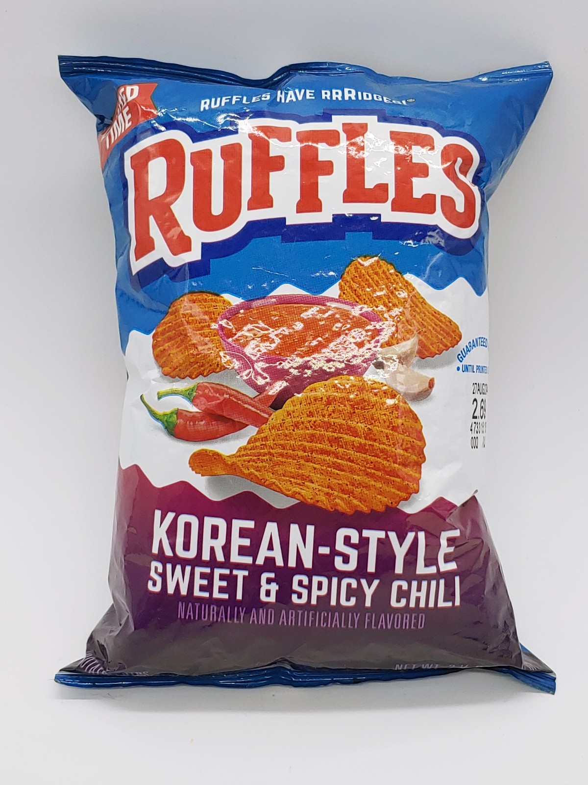 Ruffles Potato Chips KOREAN STYLE SWEET & SPICY CHILI Discontinued NEW 2.5 oz