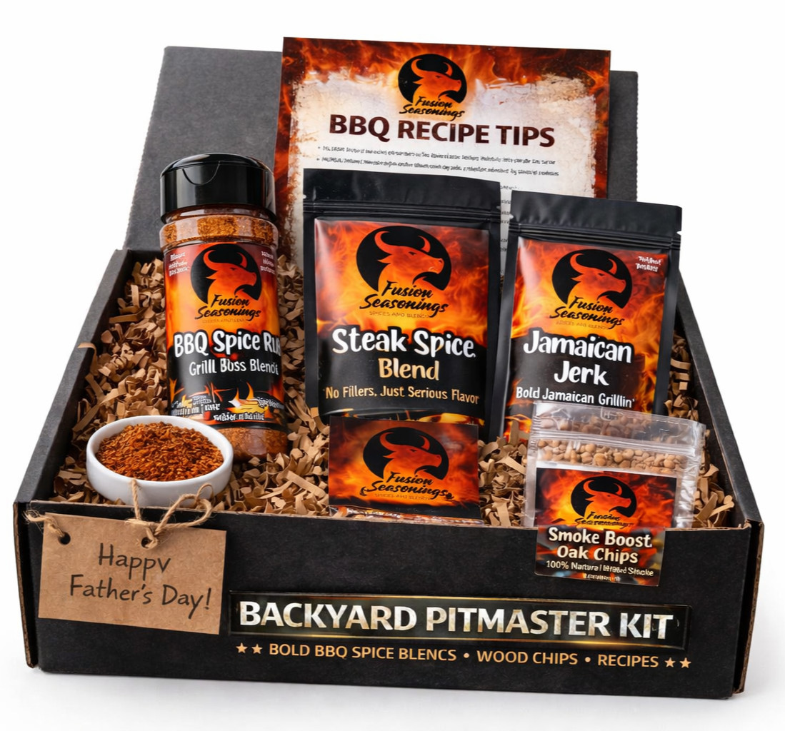 BBQ Gift Set for Dad – Backyard Pitmaster Kit | Grill Seasoning Bundle