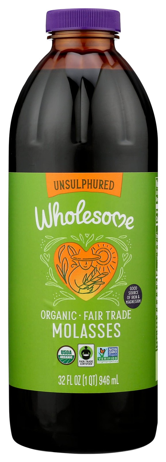 FT Organic Molasses 32oz Bottle, 1-Pack