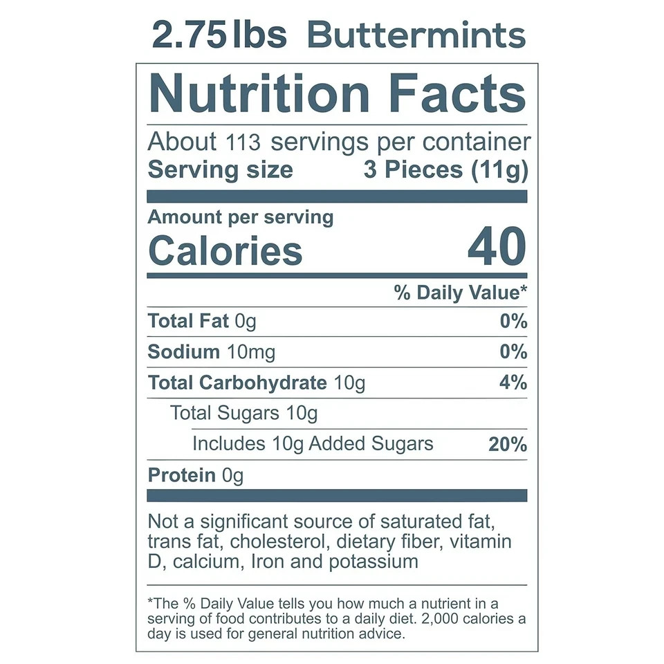 Assorted Pastel Buttermints, 14 Ounce, Appx. 100 pieces from Hospitality Mints