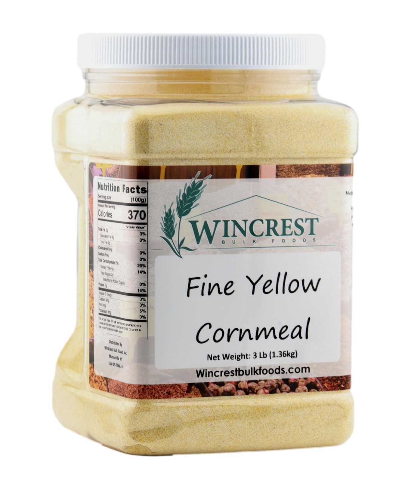 WinCrest Fine Yellow Cornmeal 3 Lb Tub