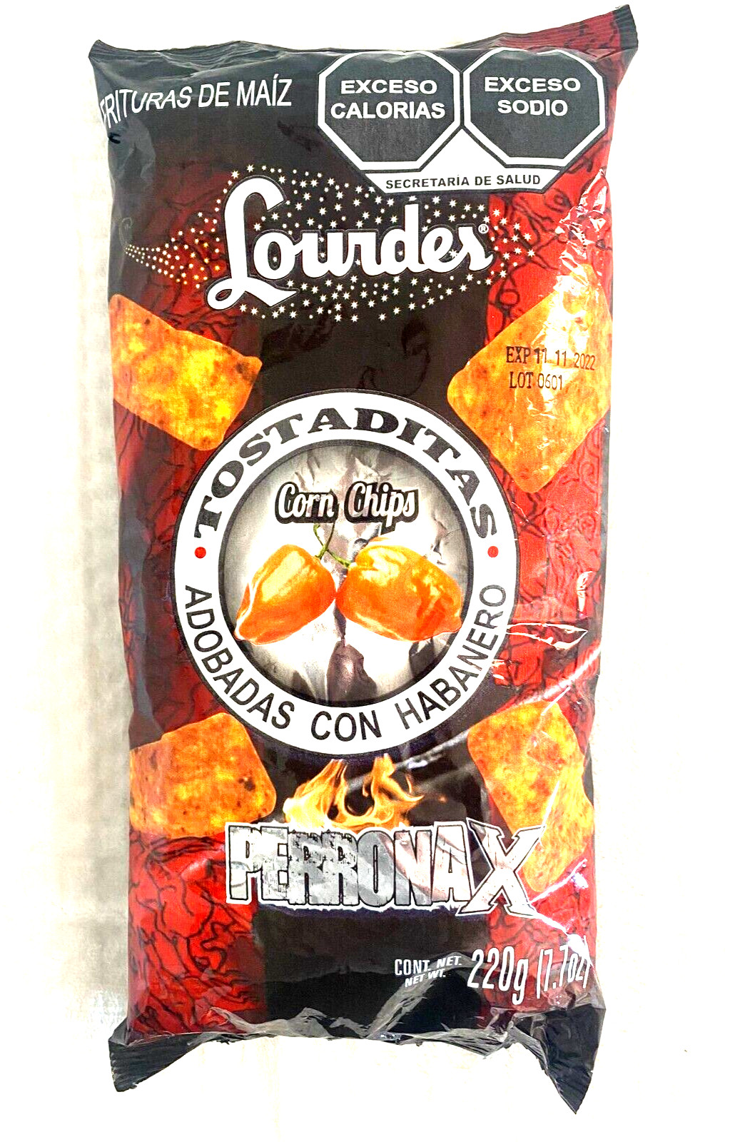 5-Pk Lourdes PerronasX Habanero / Lourdes Adobo Habanero HOT 220g/7.7oz
