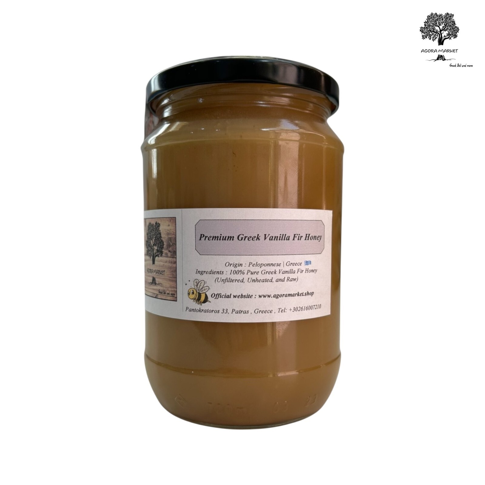 Premium Greek Vanilla Fir Honey – Pure, Unfiltered and Raw | 960g