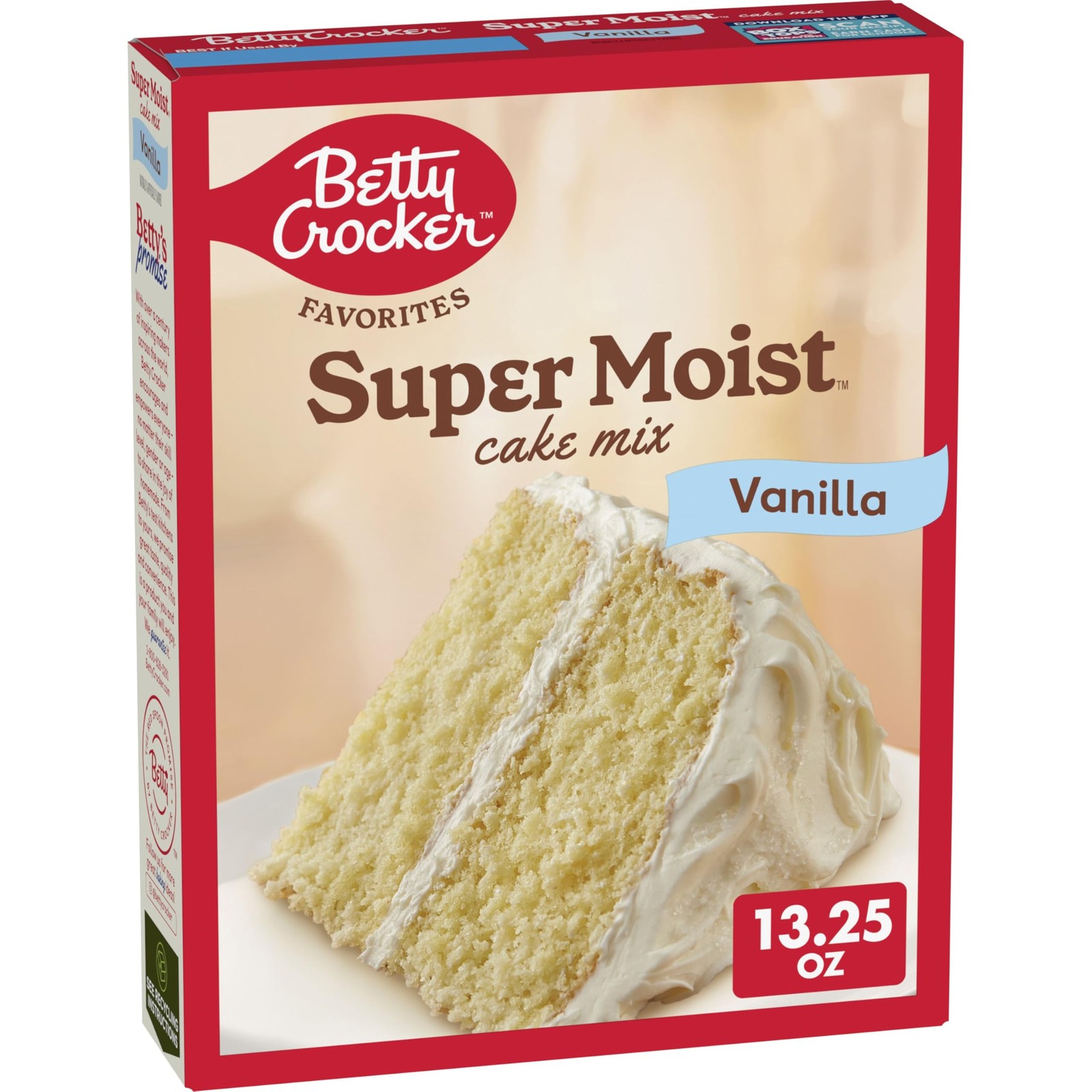 Betty Crocker Favorites Super Moist Vanilla Cake Mix, 13.25 Ounce (Pack of 1)