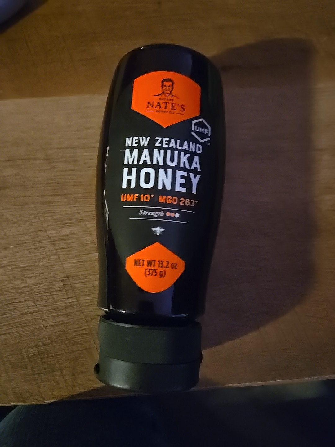 Nature Nate’s New Zealand Manuka Honey UMF 10+ MGO 263+ 13.2 oz Squeeze Bottle