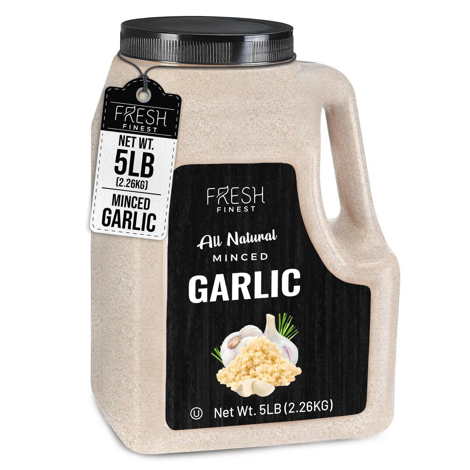 Fresh Finest Minced Garlic – Bulk 5 LB – Dried Flakes,