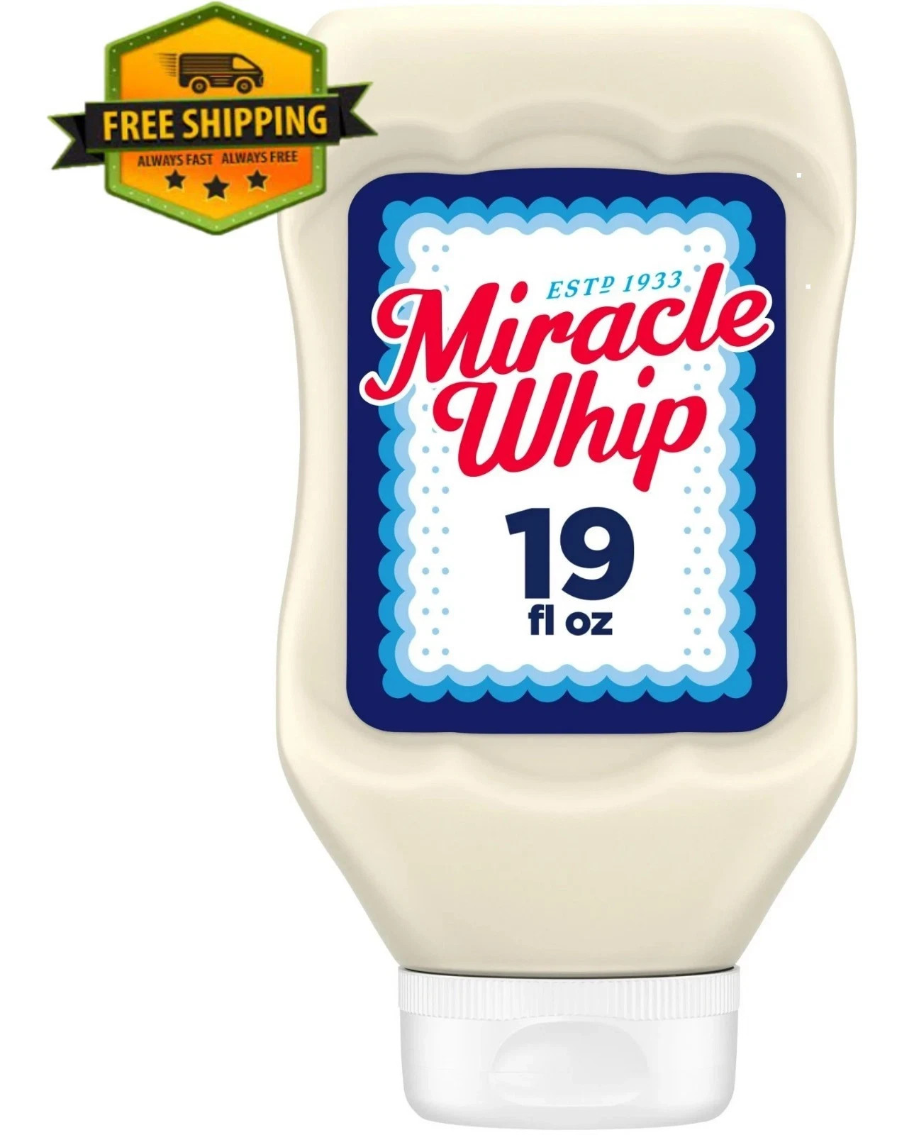 Miracle Whip Mayo-Style Dressing in a 19 fl oz Squeeze Bottle