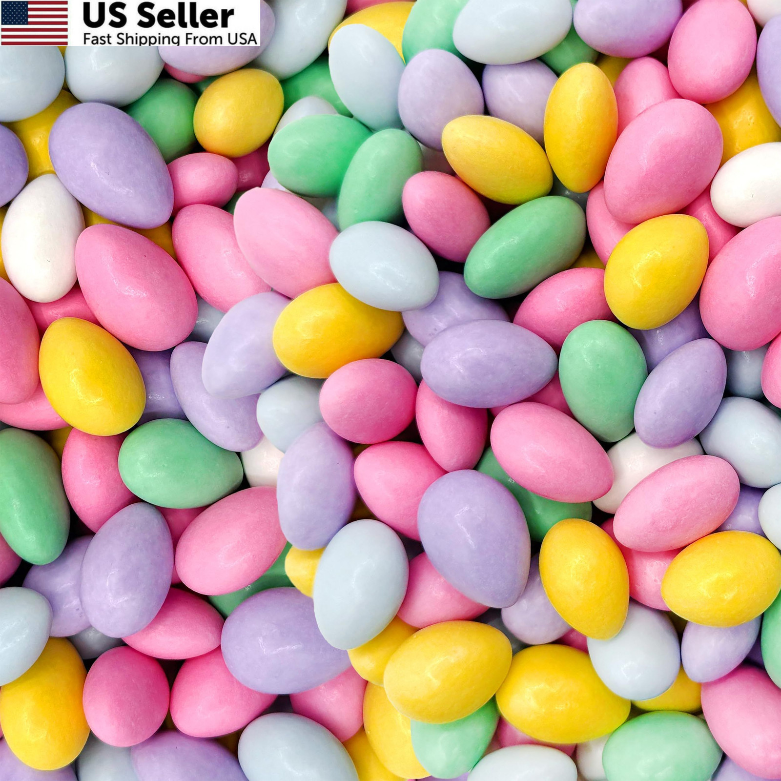 Jordan Almonds | 1-Pound Bag | Pastel Candy for Wedding Buffets, Party Mini