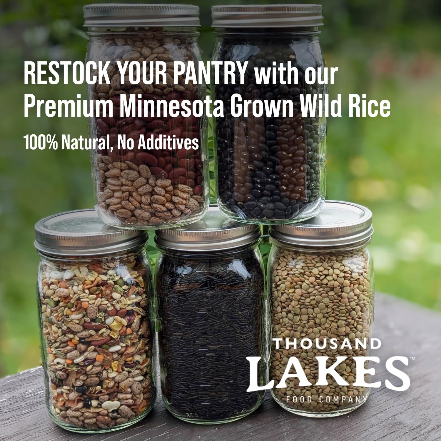 Thousand Lakes Minnesota Grown Wild Rice, 5 lb Bulk, 100% Natural