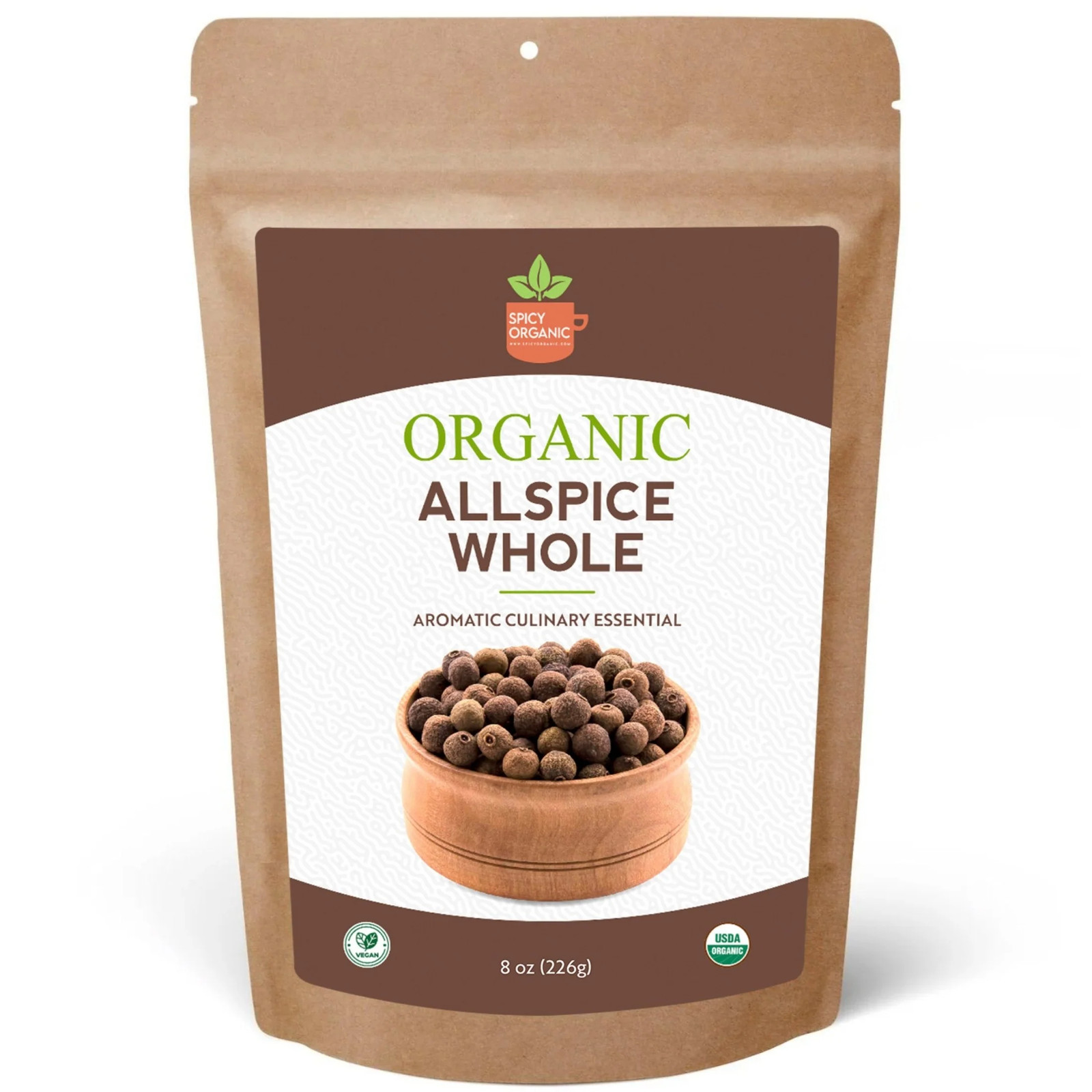 Spicy Organic Allspice Whole 8 oz | USDA Organic