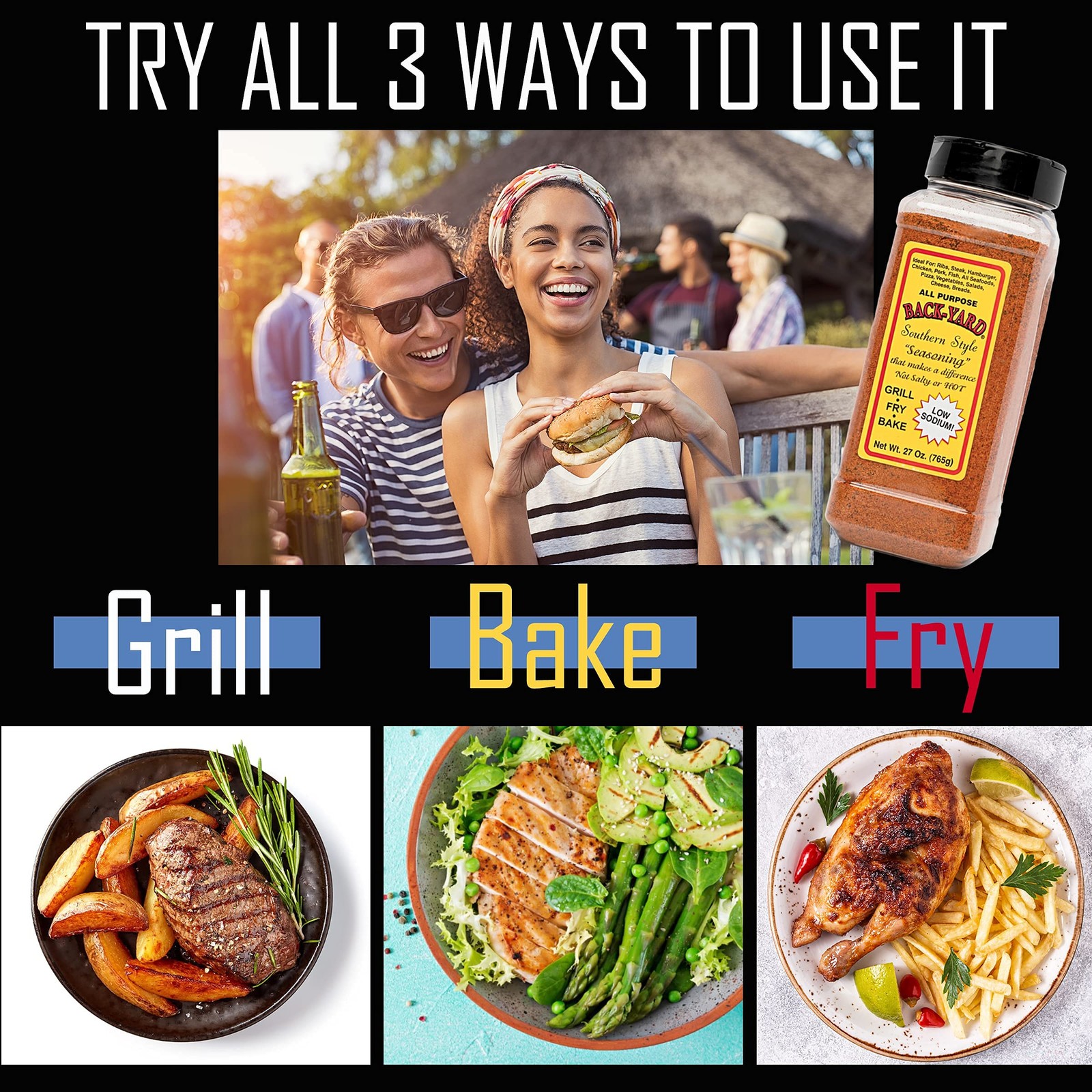 All-Purpose Seasoning – Low Sodium 75mg, Bold Southern Spice Blend for Chicke…