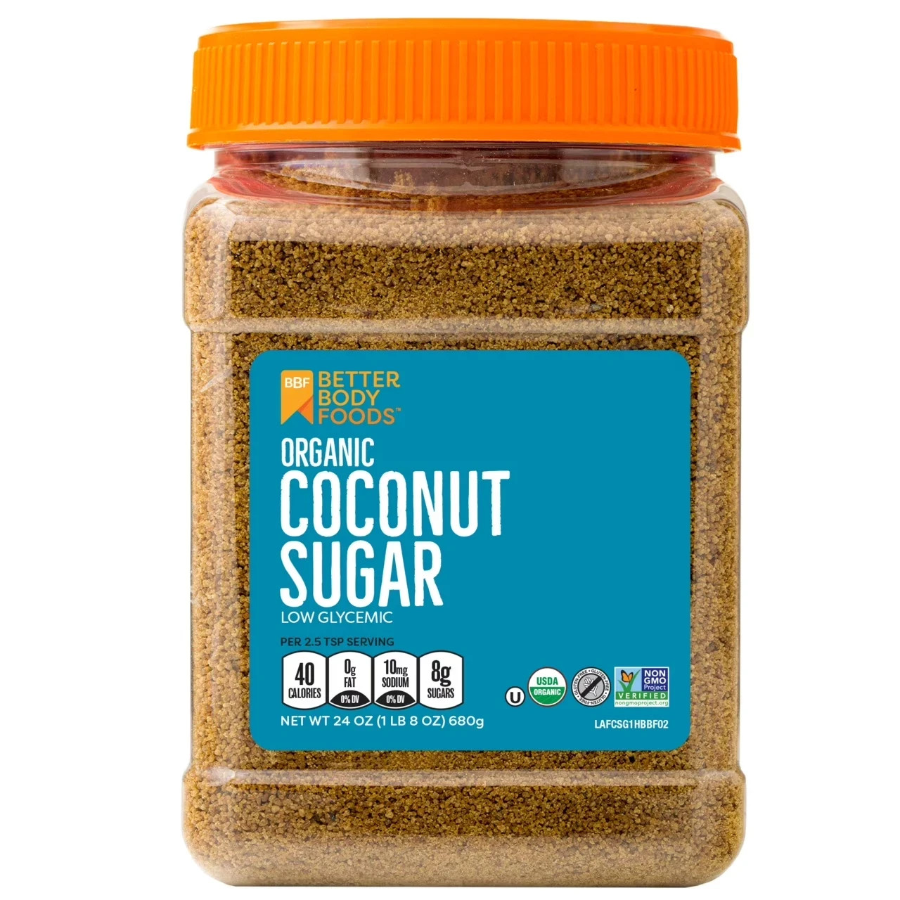 BetterBody Foods Organic Coconut Palm Sugar, 24 Oz with Free Shipping,,