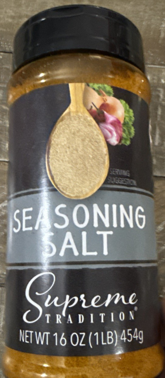 Supreme Tradition Seasoning Salt 16 Oz-Brand New-SHIPS N 24 HOURS