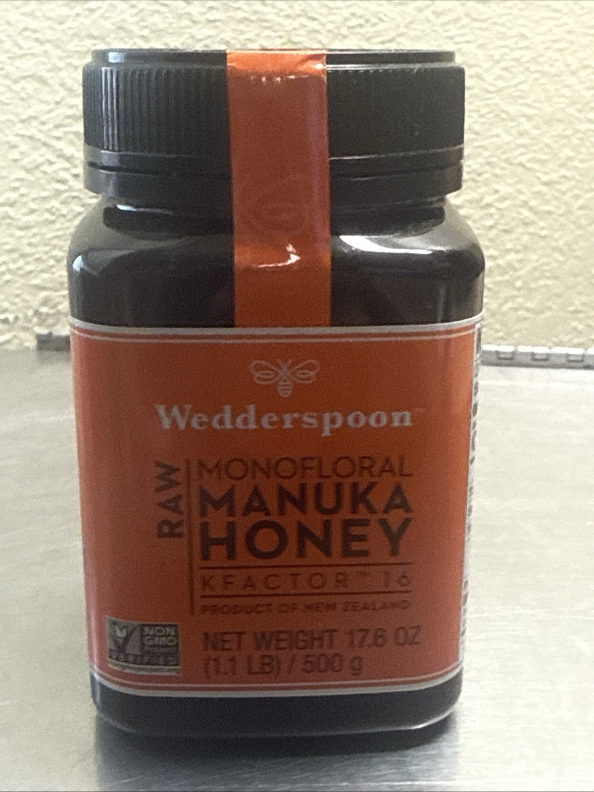 MANUKA HONEY WEDDERSPOON NEW ZEALAND RAW KFACTOR 16 + 1.1lb 500g NEW Sealed