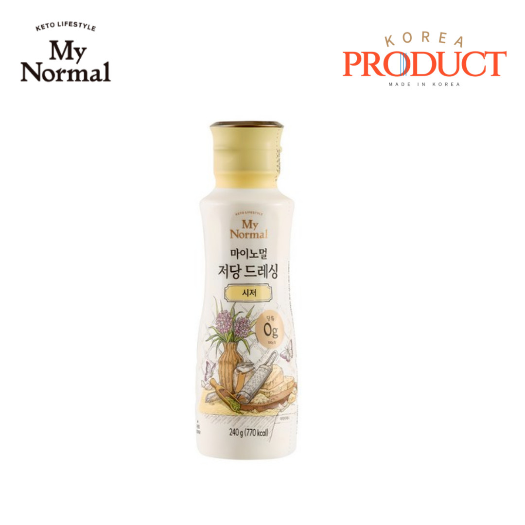 MY NORMAL Low-Sugar Caesar Salad Dressing Sauce 240g LowCarb Dressing Salad Diet