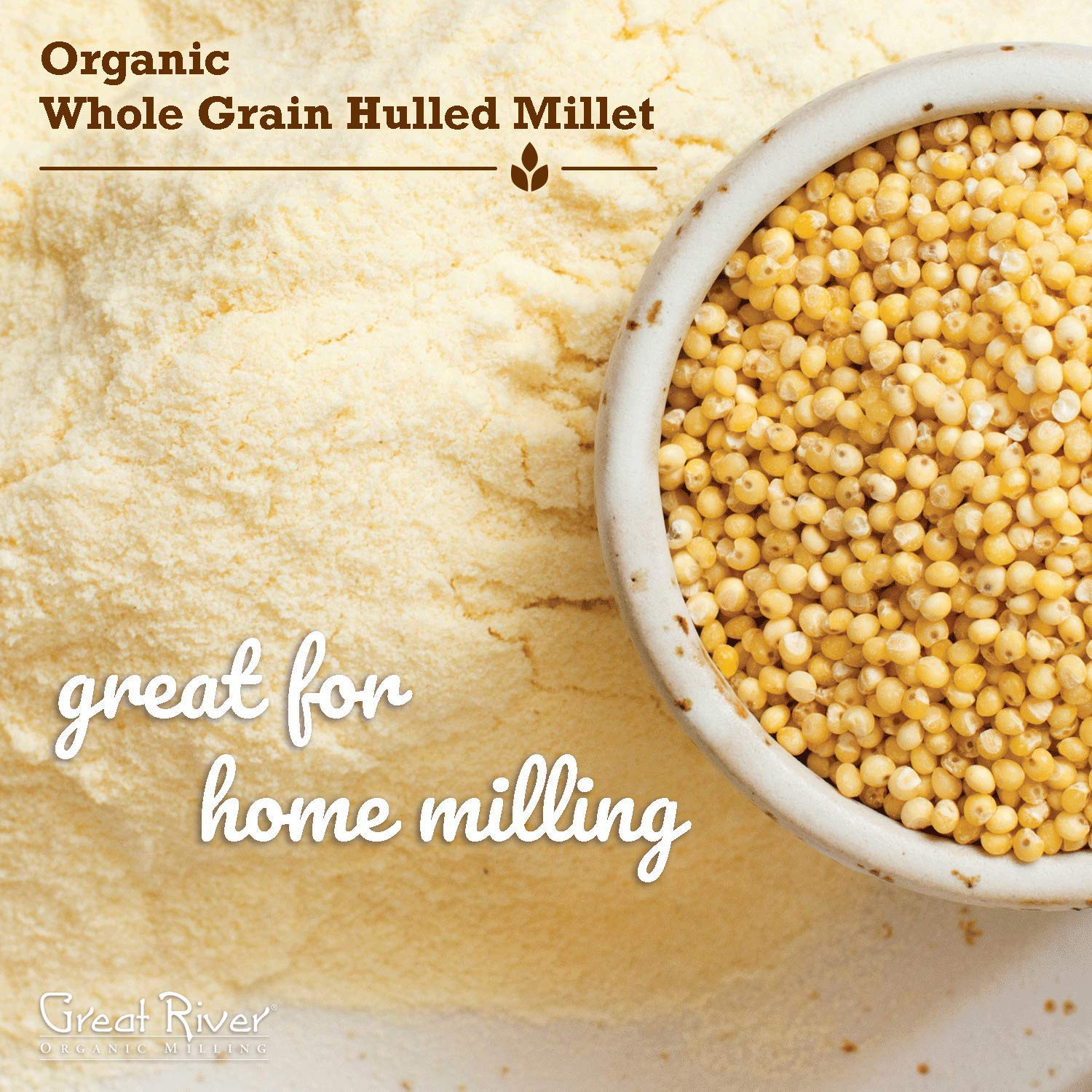, Whole Grain, Hulled Millet, Ancient Grain, Organic, 25-Pounds (Pack of 1)