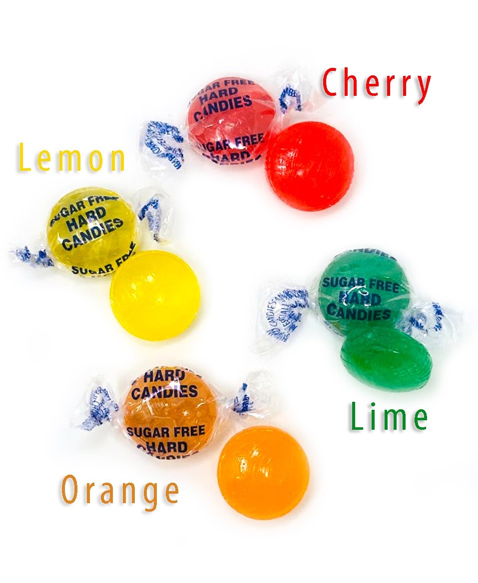 SweetGourmet Sugar-Free Assorted Sour Fruits – Candy Lime, Cherry, Lemon, Orange