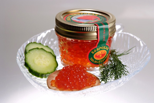 WHOLESALE: Boyarskaya Red Salmon Caviar, 113g (12 Glass Jars)