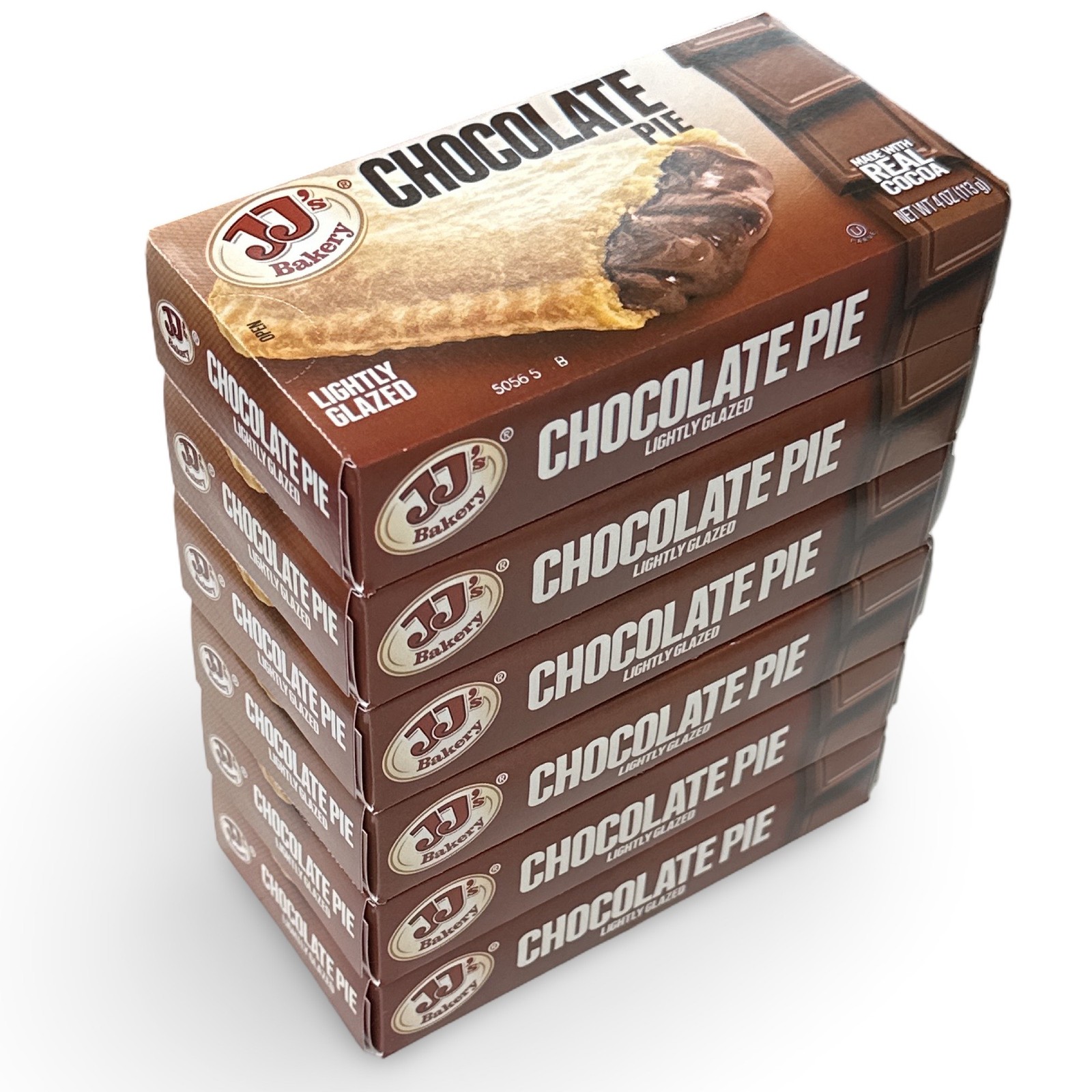 JJ’s Bakery Chocolate Glazed Snack Pies 4oz (Pack of 6)