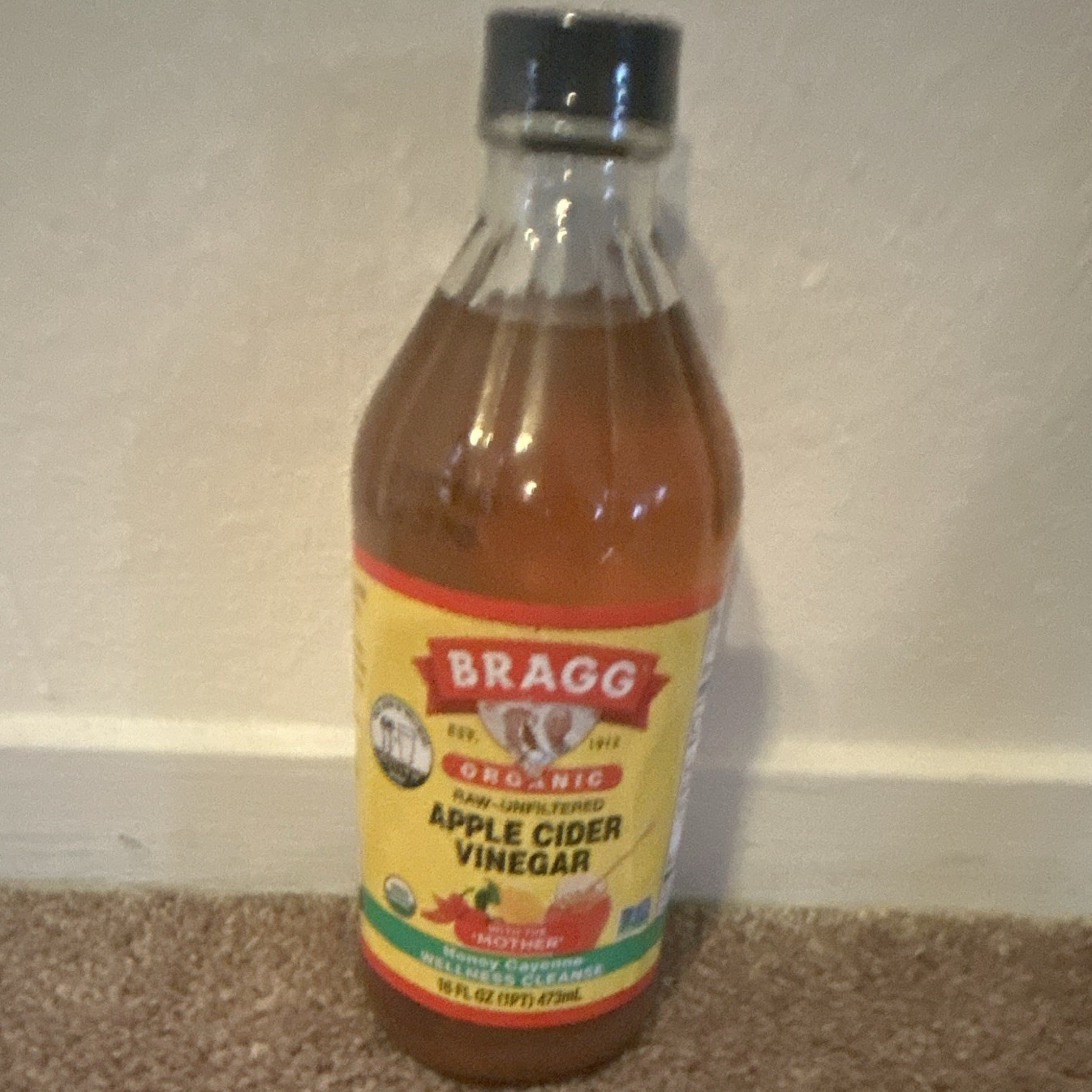 Bragg Organic Apple Cider Vinegar USDA Organic 16 fl oz (473 ml)