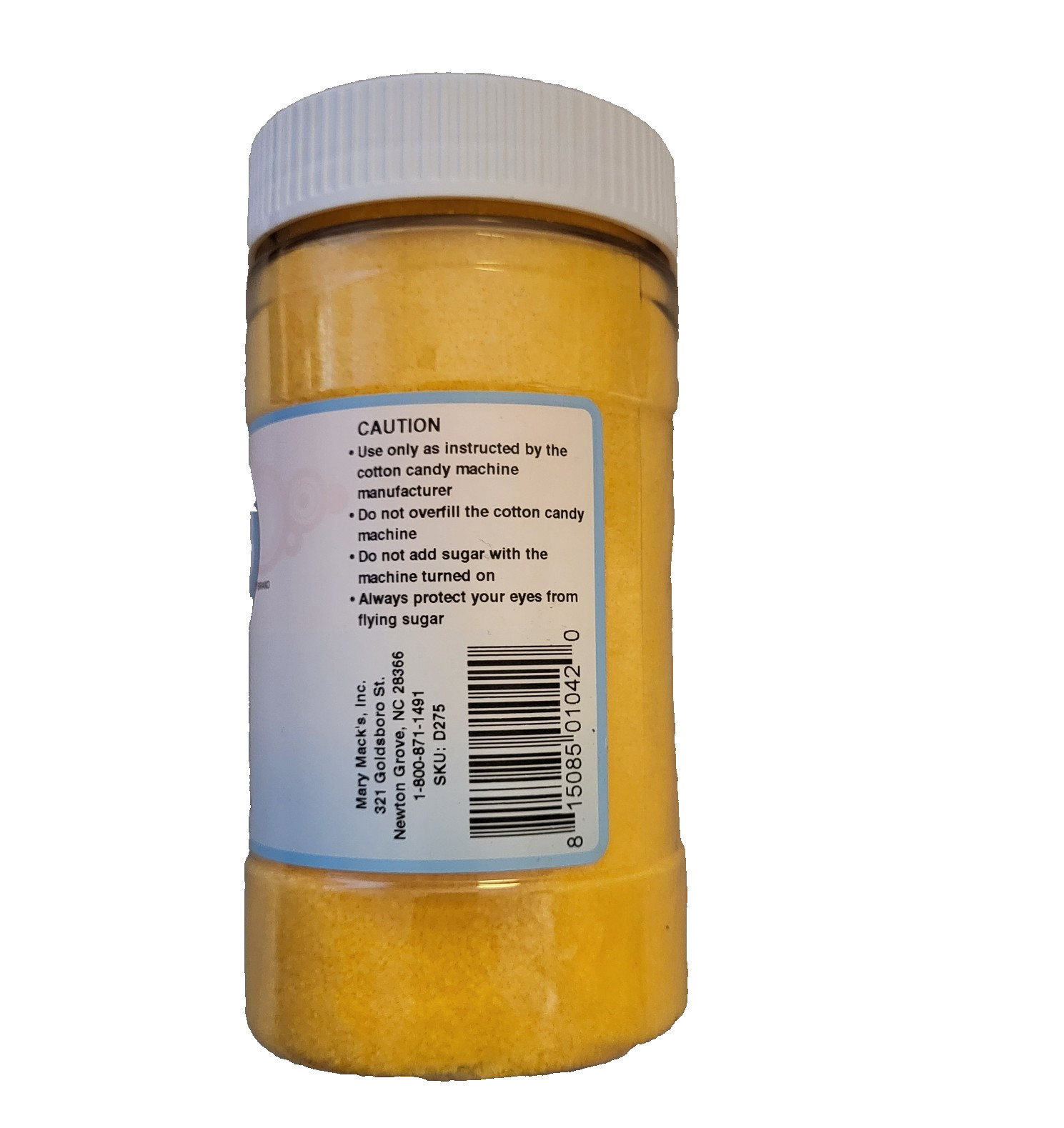 Cotton Candy Express BANANA Floss Sugar Ready to Use 11oz Jar, 20-30 Servings