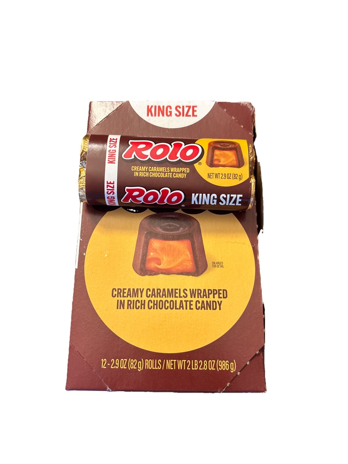 (12) PK Rolo Creamy Carmel King Size, 2.9oz Per, BB 01/27