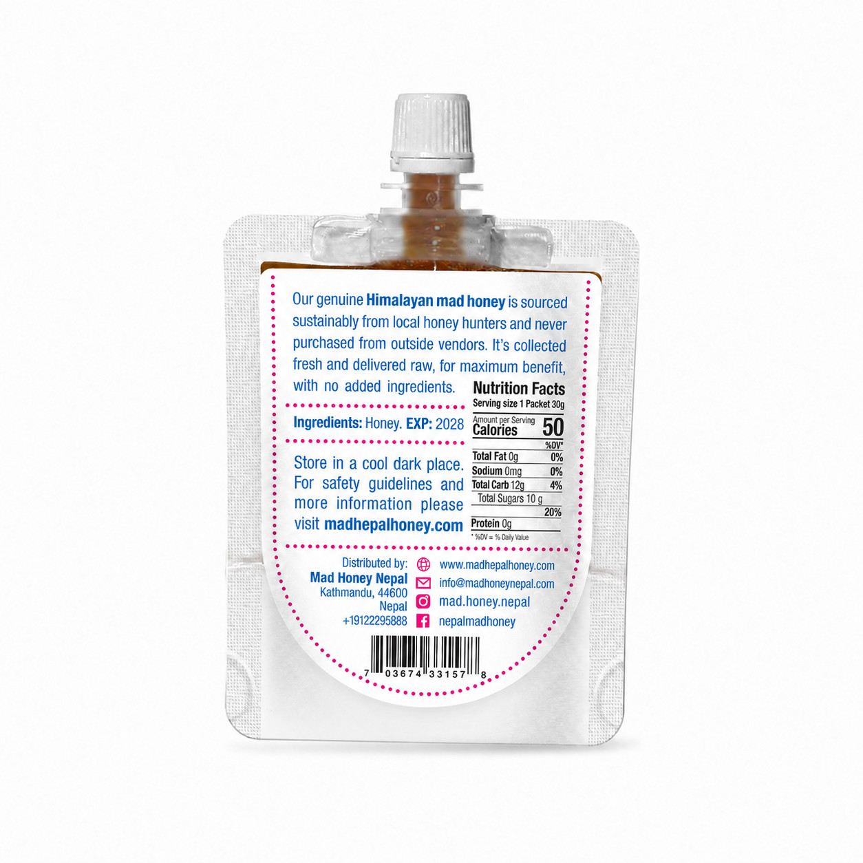 Wild Himalayan Honey | 30g Pouch | Nepal Honey