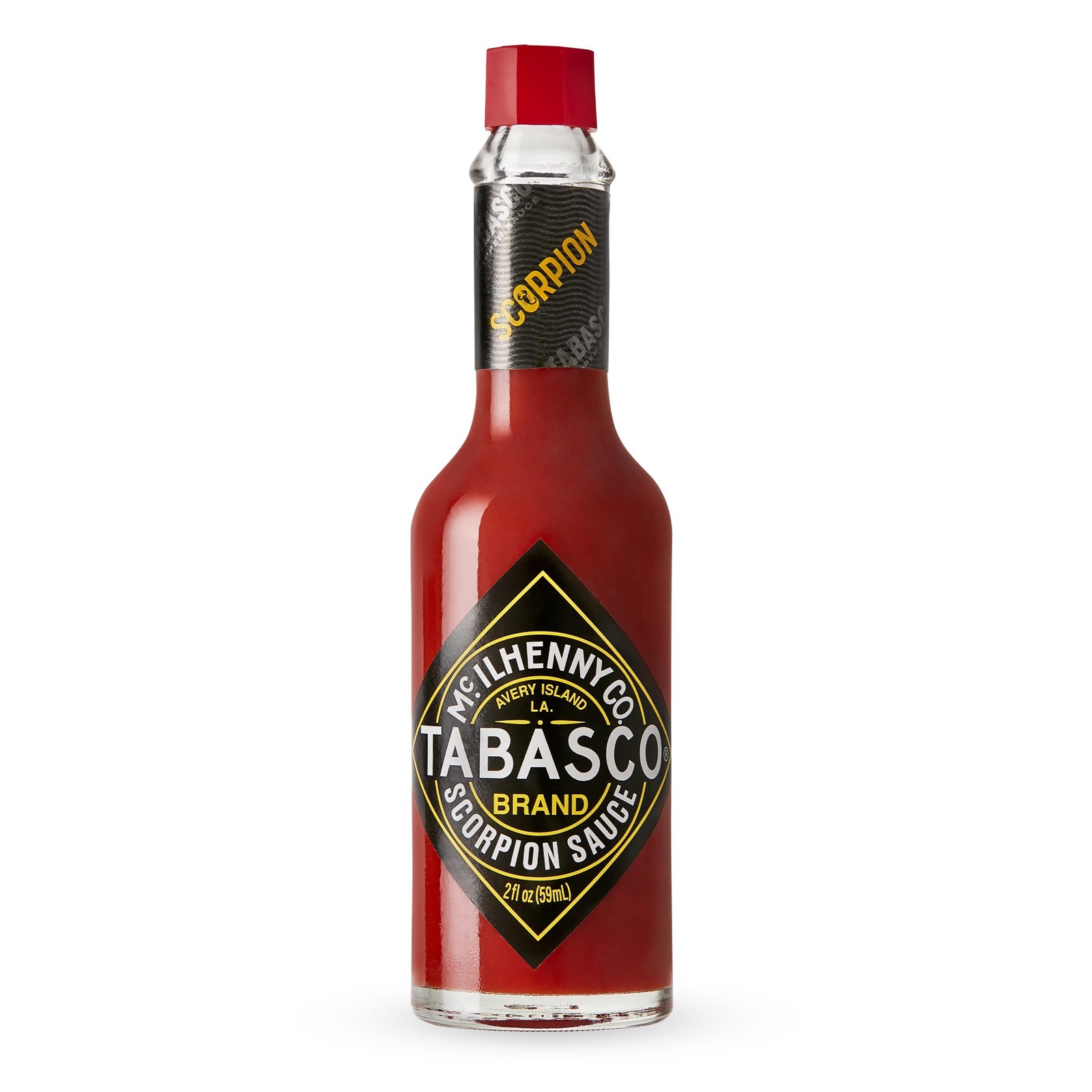 TABASCO Brand Scorpion Sauce, Fiery & Intense Hot 2 Fl Oz (Pack of 1), red