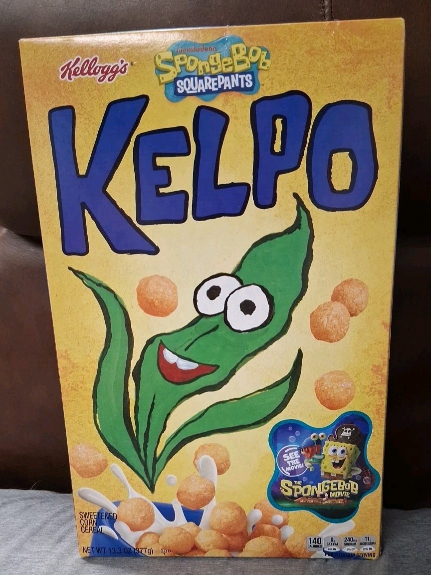 Spongebob Squarepants Kelpo Cereal Kelloggs Limited Edition Collectible Box New