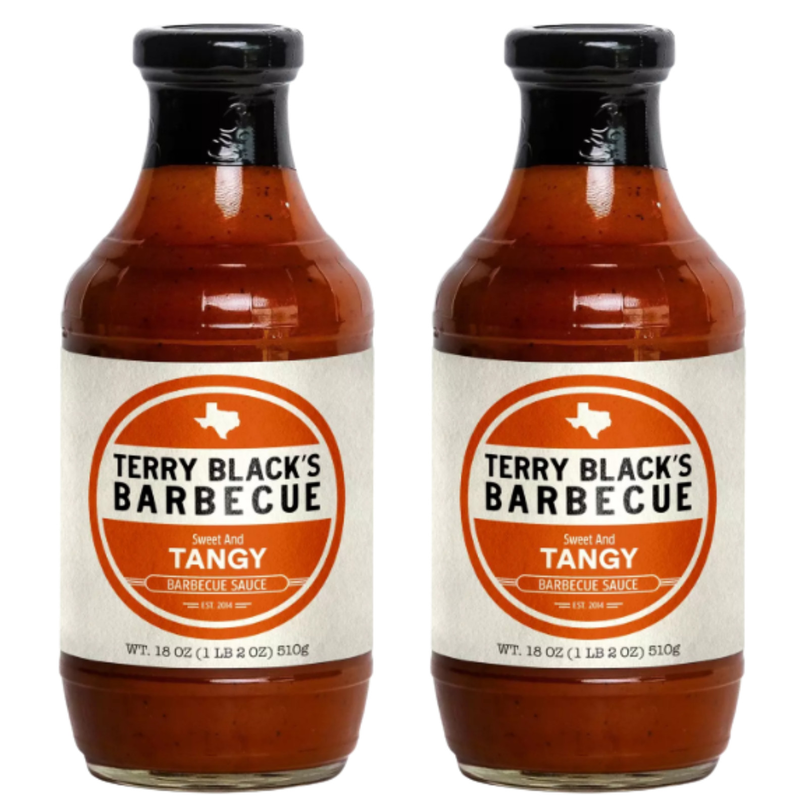 Terry Black’s Barbecue Sweet & Tangy Sauce 2 Pack 18 oz Authentic Texas BBQ