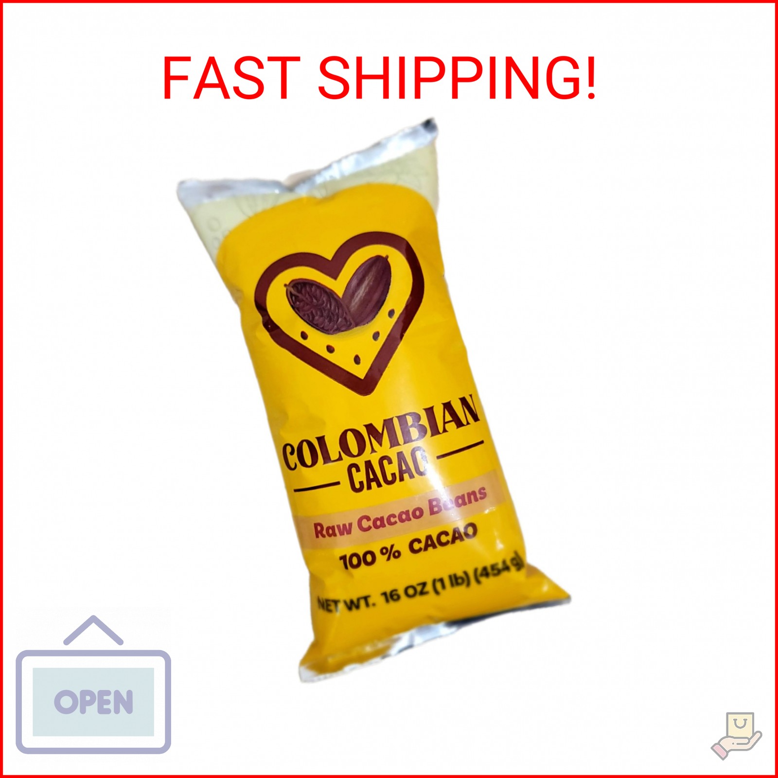 Raw Cacao Beans Unroasted – 100% Pure Colombian Whole Cacao Beans – Natural Supe