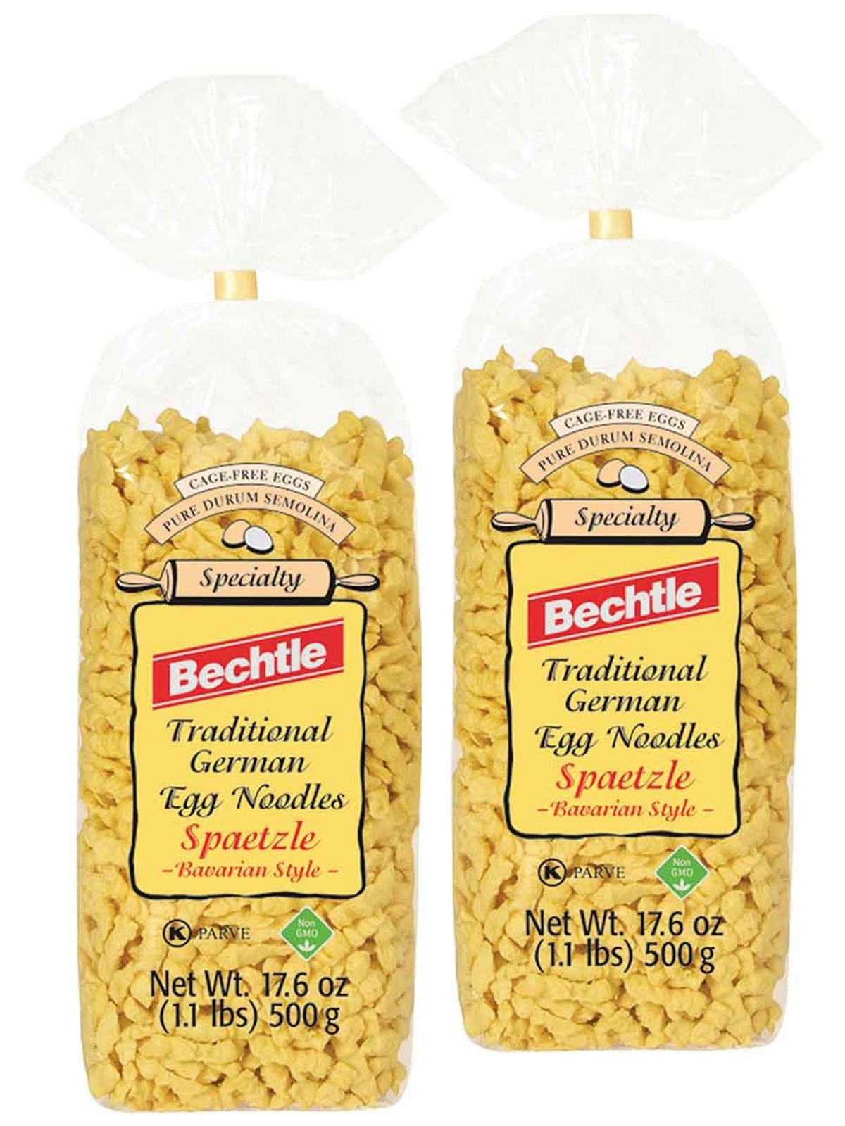 Bavarian Style Spaetzle Traditional German Egg Noodles, 17.6 Ounce (2 Bags) -…