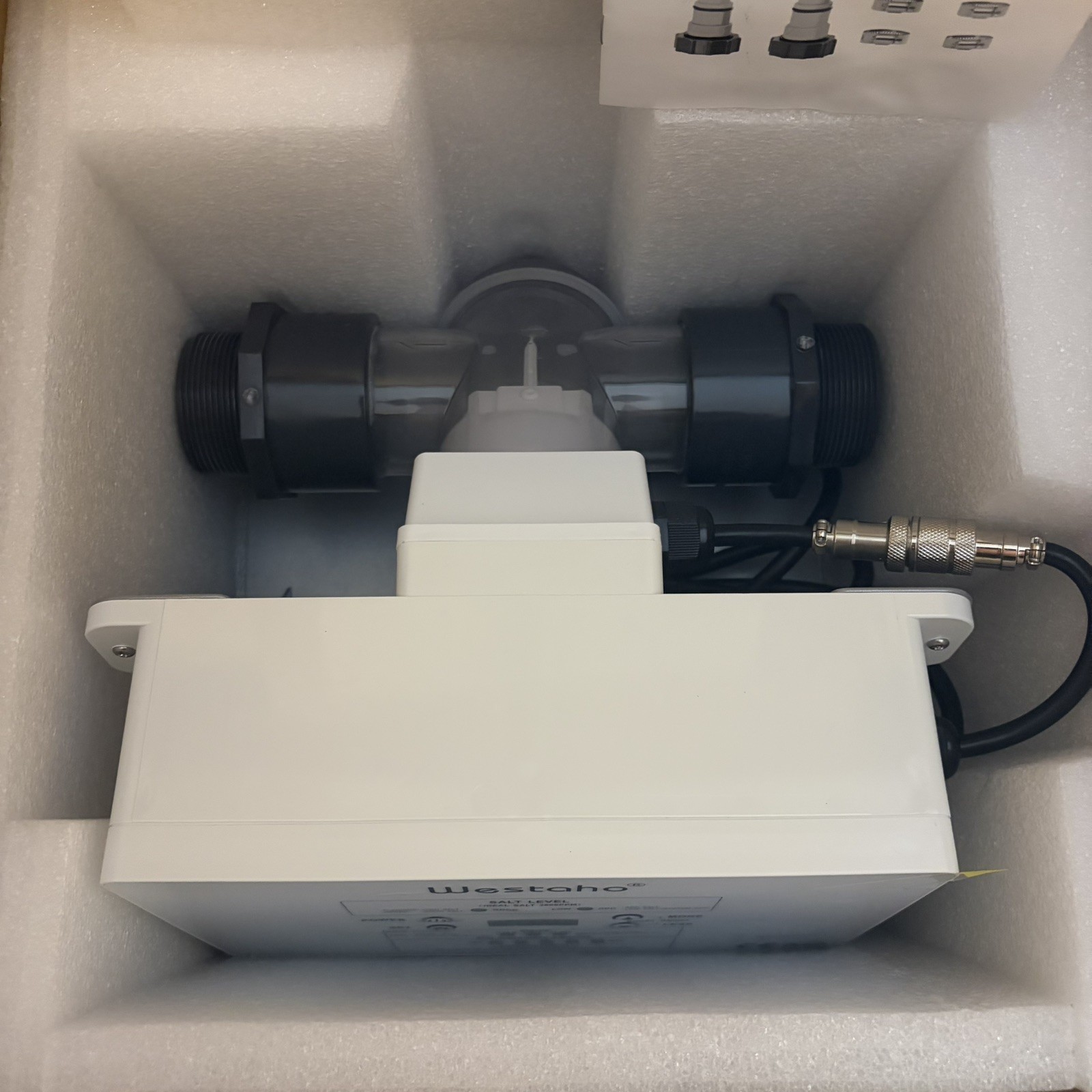 Westaho Saltwater Pool System Salt Chlorine Generator w/ Titanium Cell IP66