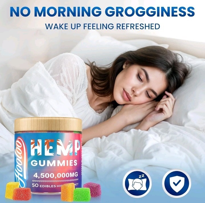 Hemp Gummies for Adults, 6 Fruity Flavors for Deep Bedtime, Relax, 50 Ct 01/2029