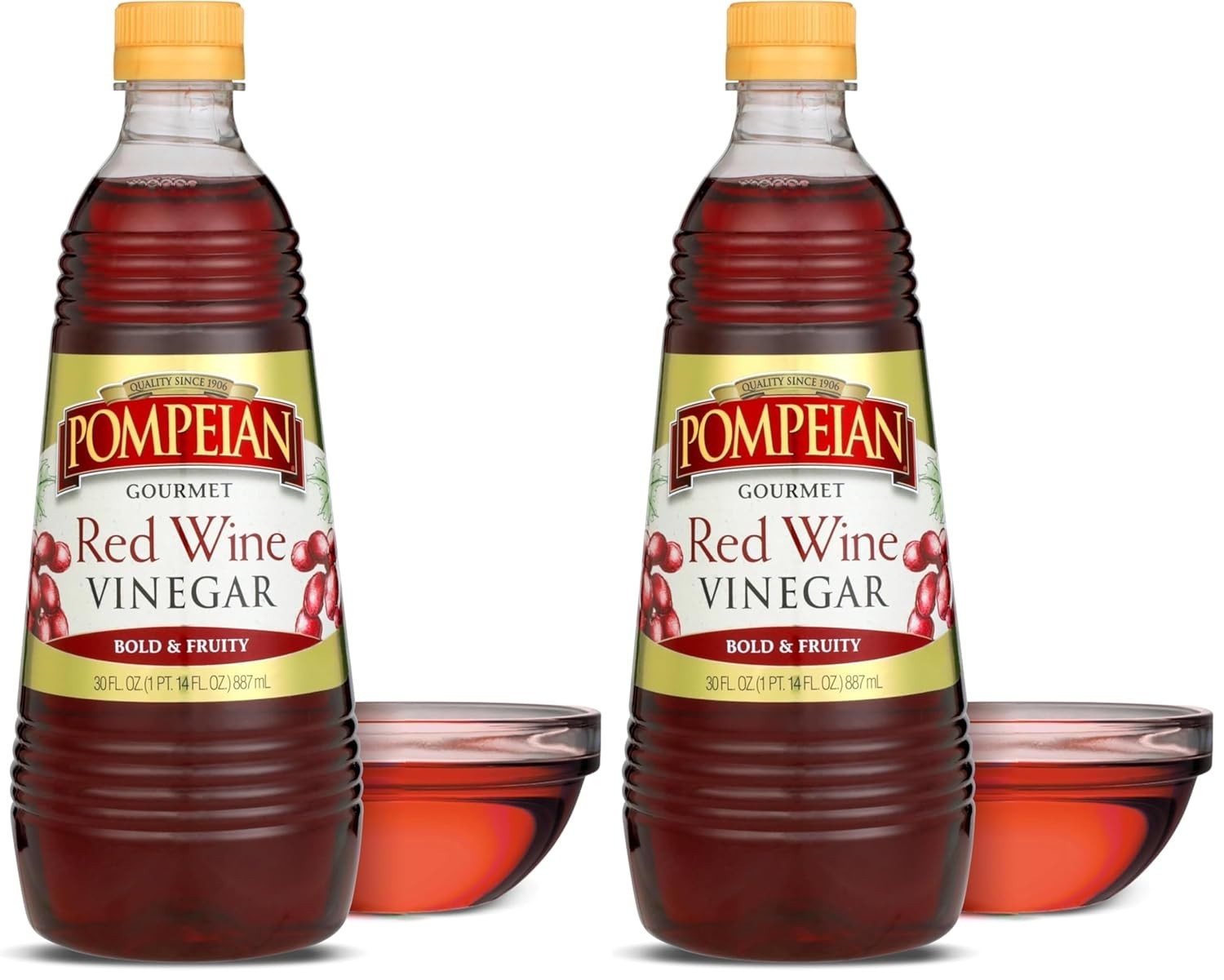 Handcrafted Red Wine Vinegar – 30 Fl Oz – Gluten-Free Flavor Enhancer (2 Pack)