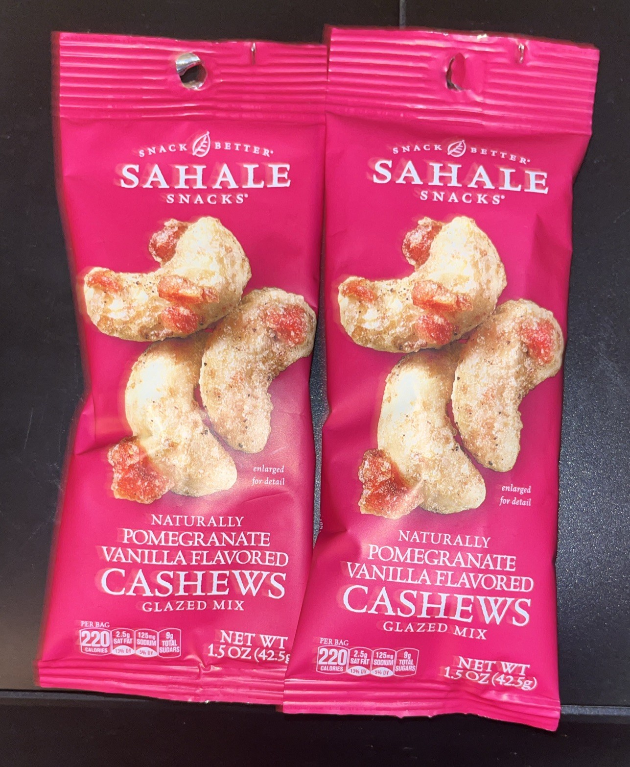 Sahale Snacks Pomegranate Vanilla Flavored Cashews Glazed Mix, 1.5 Ounce