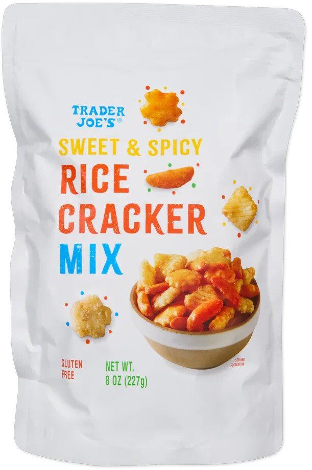 Trader Joe’s 8 oz. SWEET & SPICY Rice Cracker Mix Crispy Snack ** BB 8/2026 **