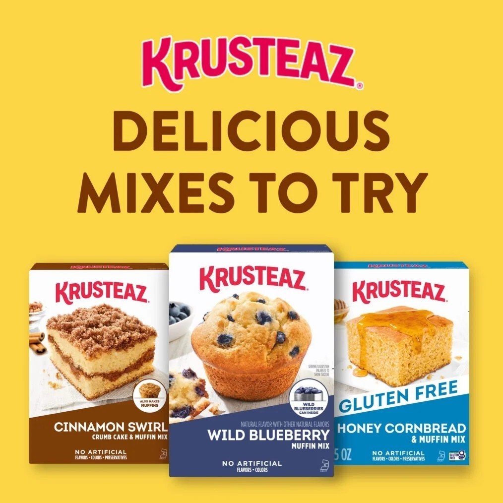 KRUSTEAZ Honey Cornbread & Muffin Mix 15 oz Box Fast Shipping