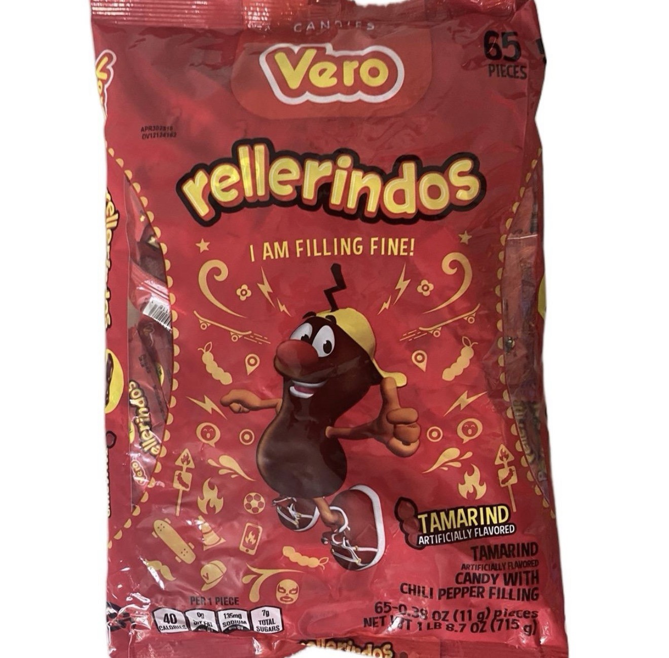 Vero Rellerindos Tamarind candies 65 pieces