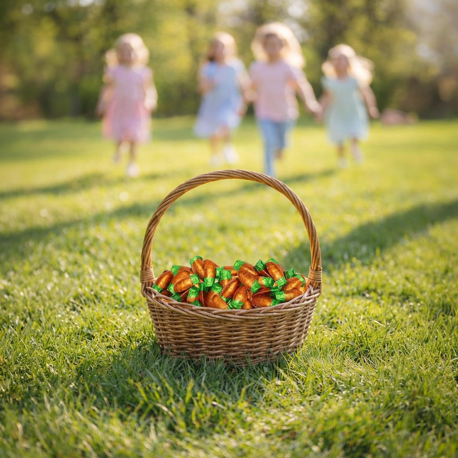 Individually Wrapped Milk Chocolate Carrots – Perfect for Easter Celebrations