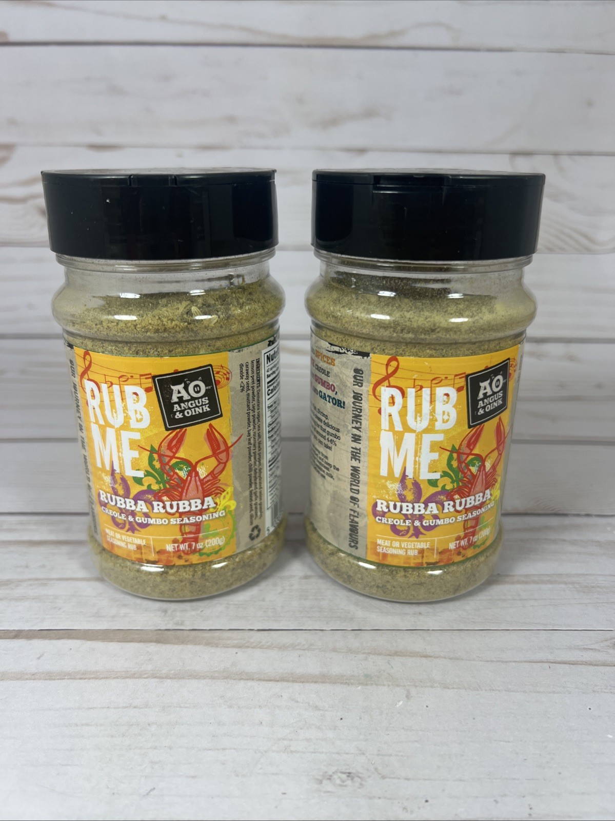 Angus & Oink Rub Me Rubba Rubba Creole Gumbo Seasoning 7oz (2Pack) BB: 10/2027