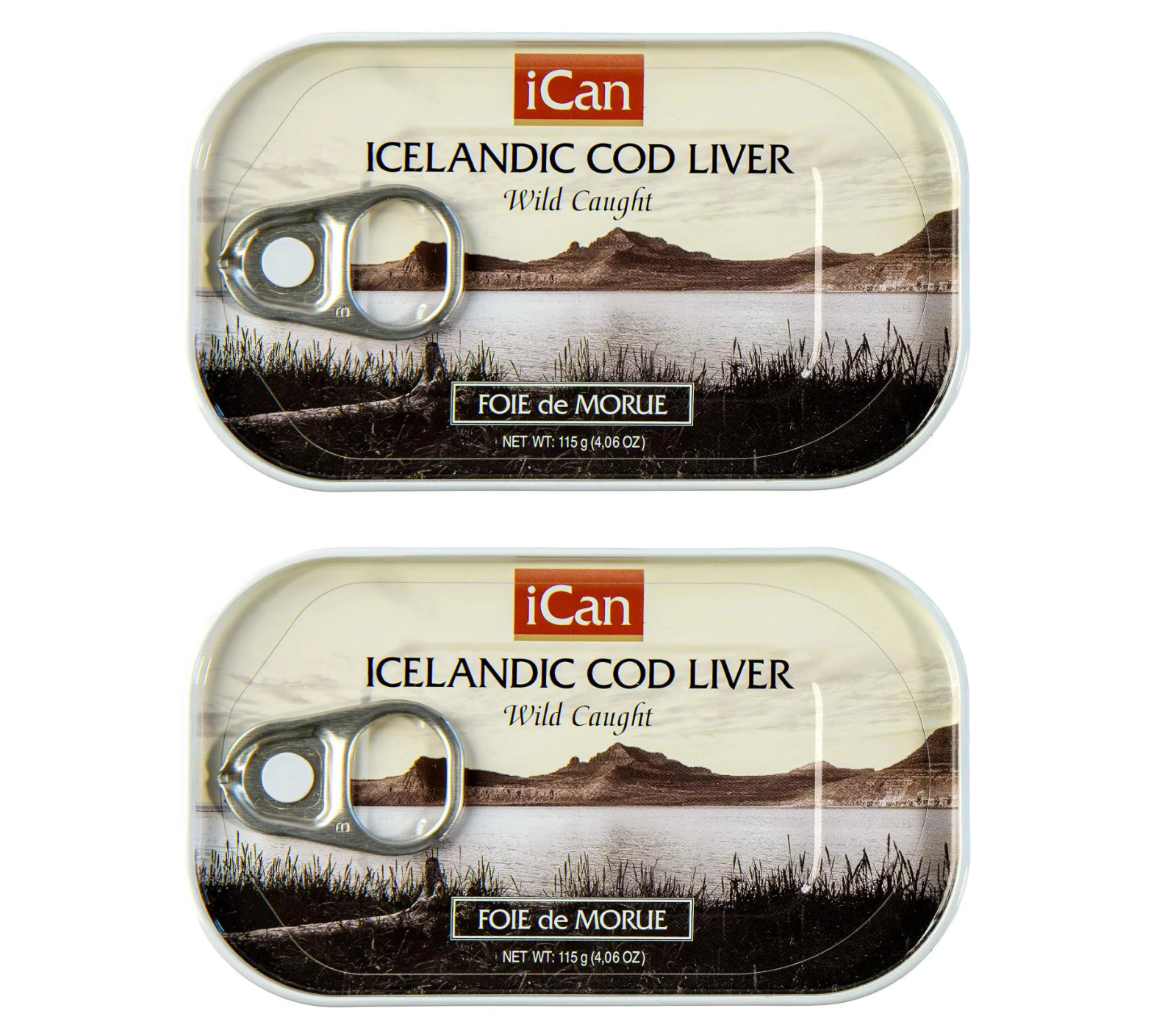 Icelandic Cod Liver Canned 115g PACK OF 2
