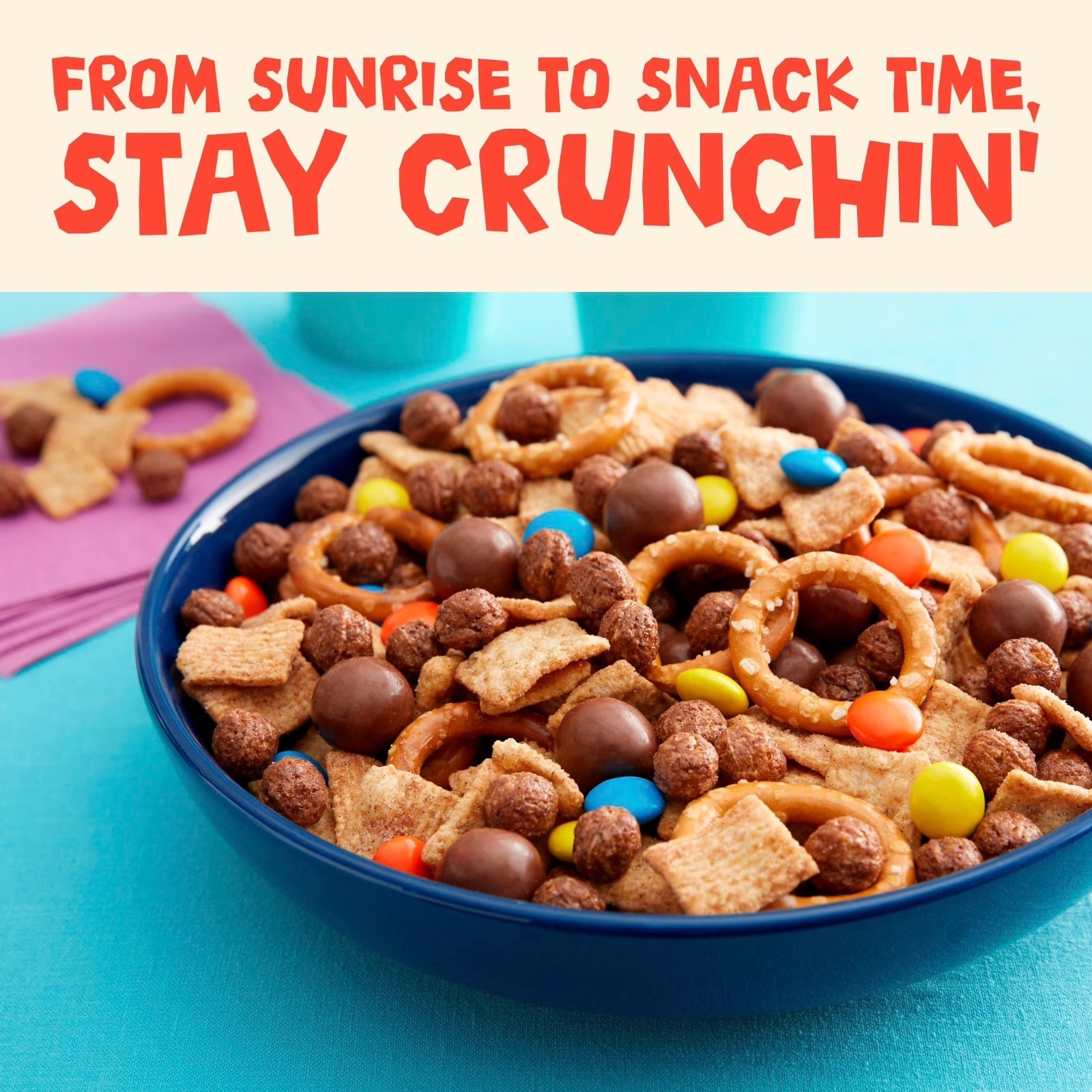 Cinnamon Toast Crunch Breakfast Cereal, Crispy Cinnamon Cereal, Mega Size, 27 oz