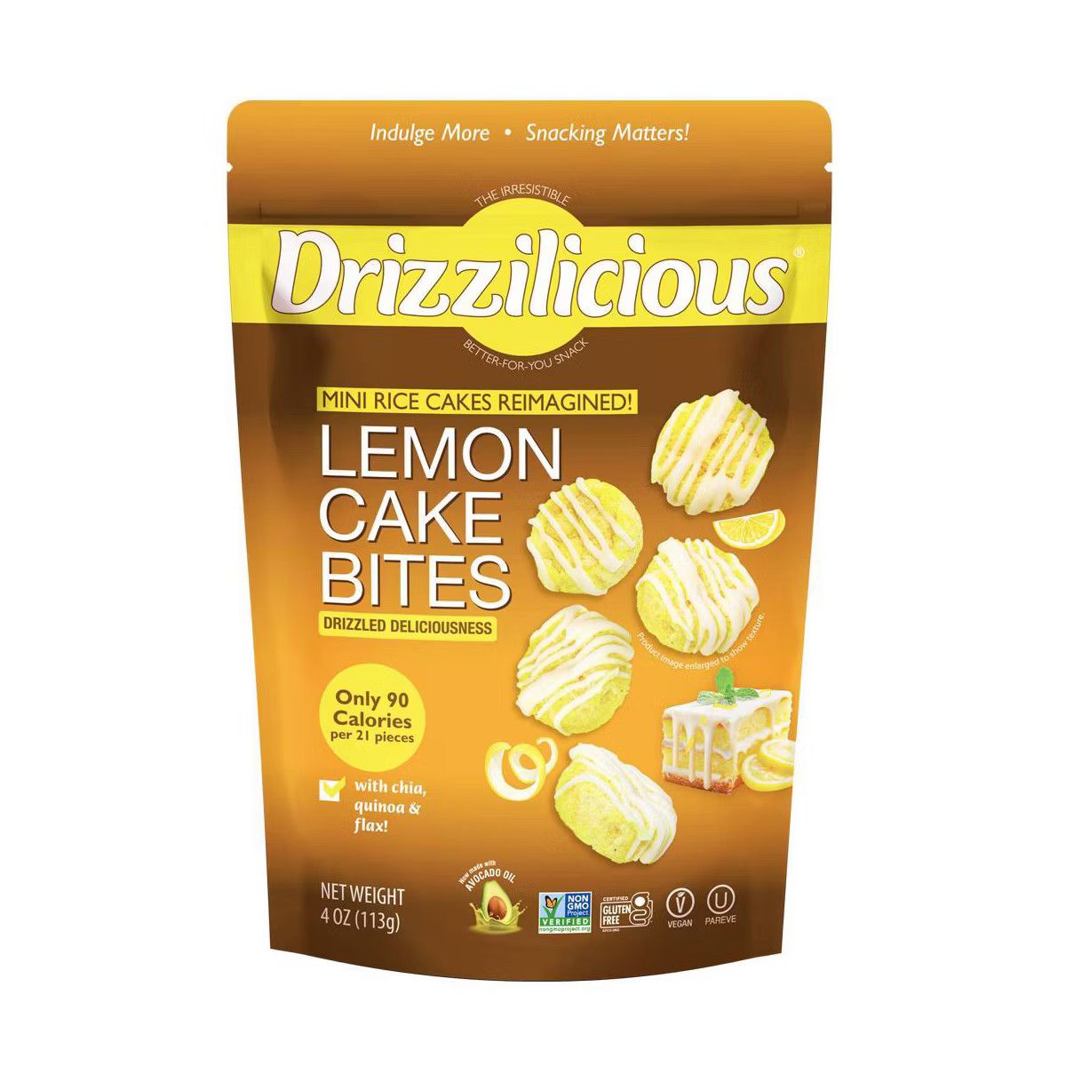 Drizzilicious Lemon Drizzled Mini Rice Cake – 4oz