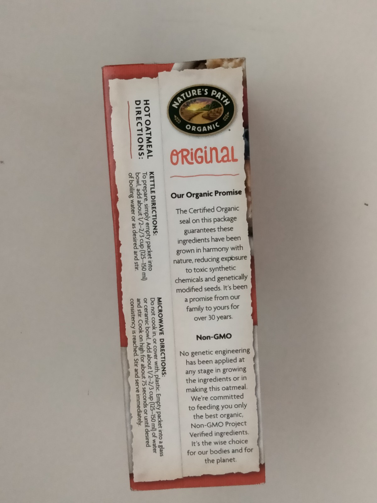 8pk Organic Original Instant Oatmeal, Nature’s Path®, Hot/Overnight, EXP 9/30/26