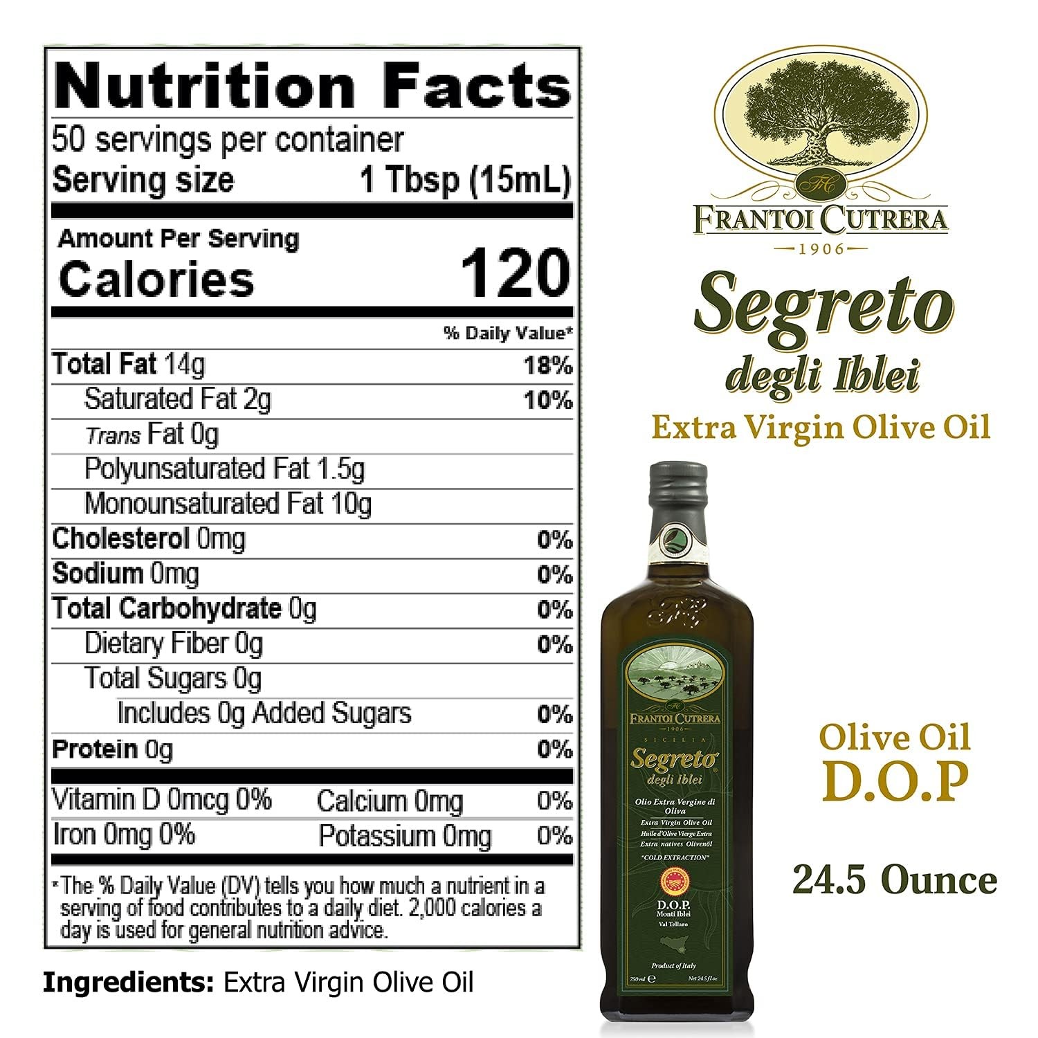 Frantoi Cutrera – Segreto Degli Iblei – Extra Virgin Olive Oil – Sicilian D.O…