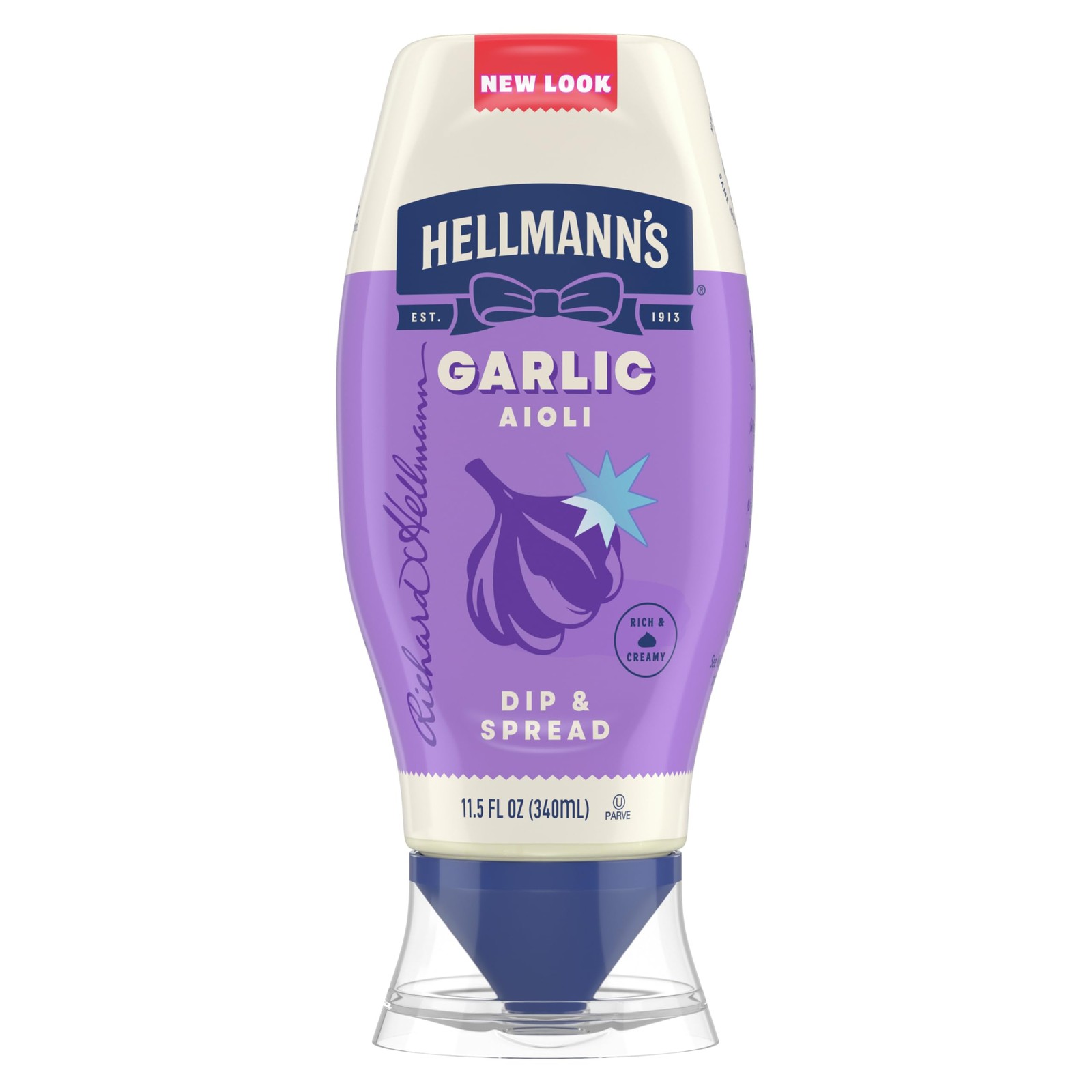 Hellmann’s Garlic Dip & Spread Aioli for French Fries Sandwiches Burgers 11.5oz