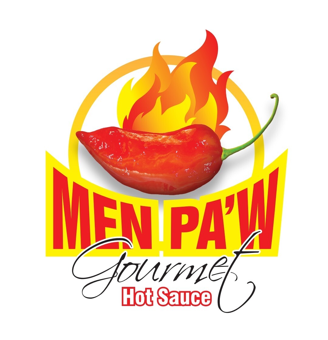 Gourmet SAUCE- By the CASE- MEN PAW- 5 oz Hot Sauce Glass bottle, FREE SHIPPING