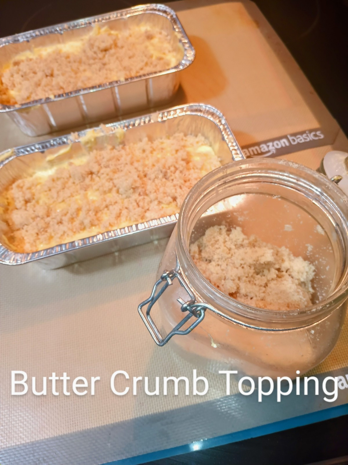 Homemade Butter Crumb Banana Bread Cake. 8.5×4.5 loaf